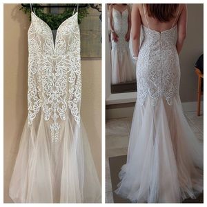 Lulus Luxe Keeping My Promise White Embroidered Lace Trumpet Maxi Dress